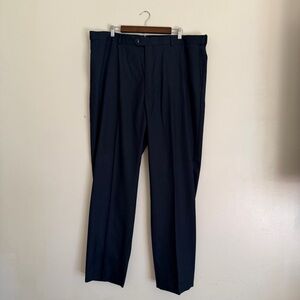 Roundtree & Yorke TravelSmart Blue Pants Men’s 42x34 Wrinkle Resistant Slacks
